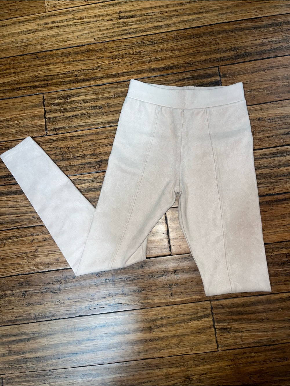 Women’s Suede Paneled Leggings